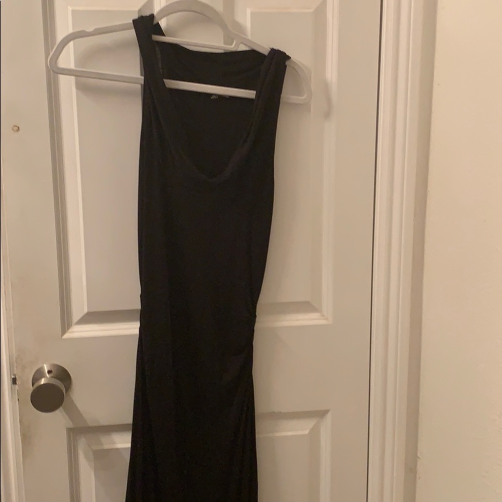 James Peres cowl neck midi dress